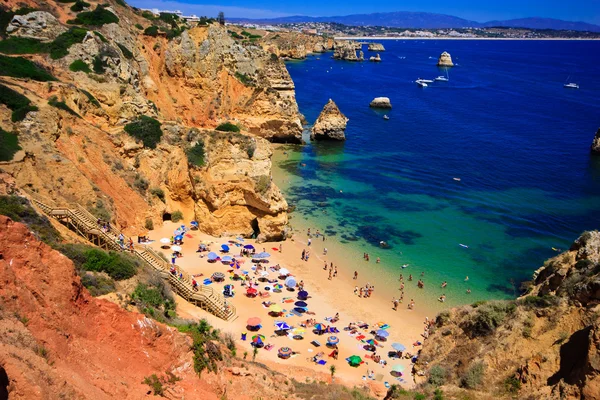 Algarve rock - kysten i Portugal - Stock-foto