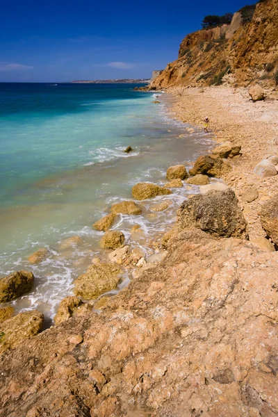 Roca del Algarve - costa en Portugal —  Fotos de Stock