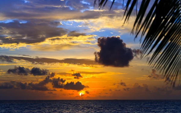 Μαλδίβων ηλιοβασίλεμα — Φωτογραφία Αρχείου
