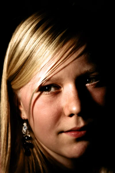 stock image Head portrait of a woman