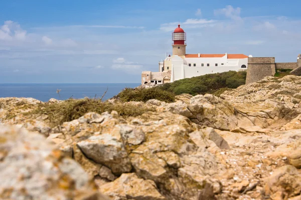 Algarve, 포르투갈에서 모자, 세계의 끝 — 스톡 사진