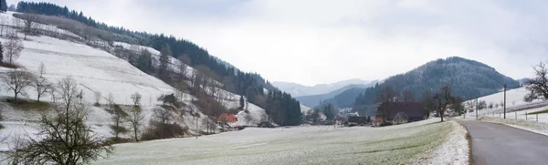Paisagem de neve, panorama na Alemanha, quase Feldberg — Fotografia de Stock