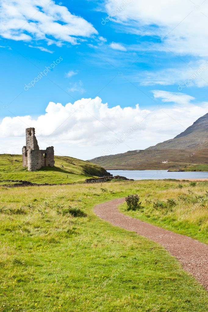 Path to Scottish castle