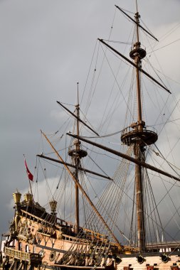 Detail of Neptune Galleon clipart