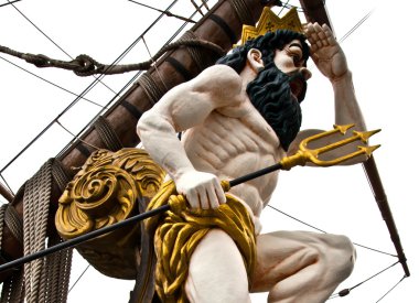 Detail of Neptune Galleon, used by R. Polansky for the movie Pirates clipart