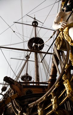 Detail of Neptune Galleon clipart