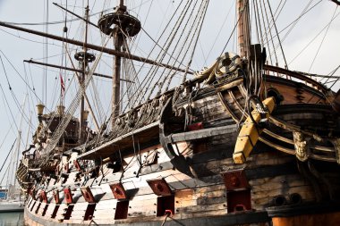 Detail of Neptune Galleon clipart