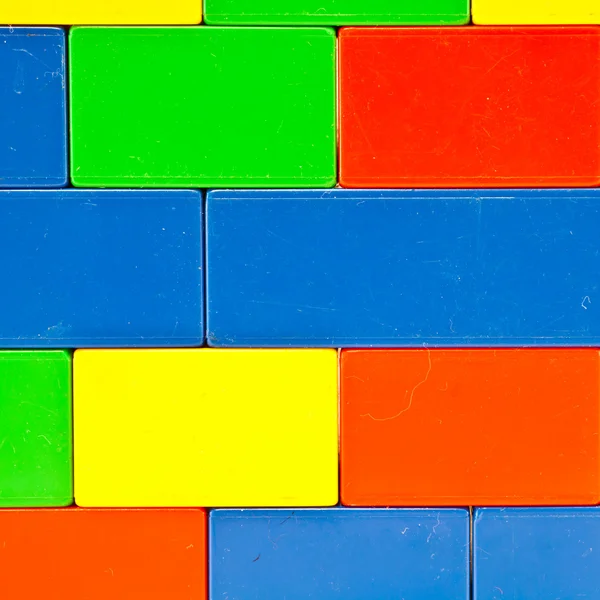 stock image Background of plastic building blocks. Bright colors.