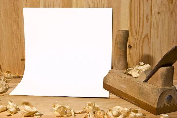 Инструмент Обработки Дерева Белого Листа — стоковое фото