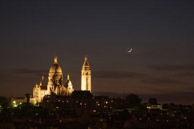 akşam sacre coeur Bazilikası