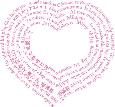 Heart I love you clipart