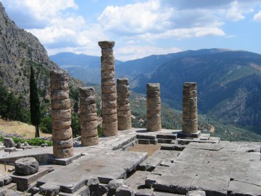 Delphi ruins, Greece clipart