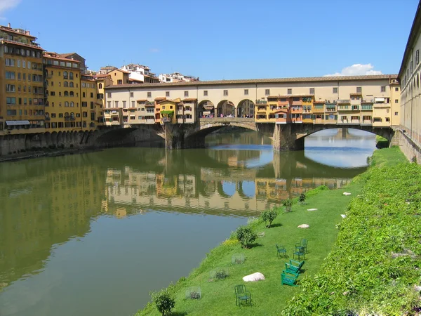 Rio Arno Ponte Vecchio — Stock Photo, Image