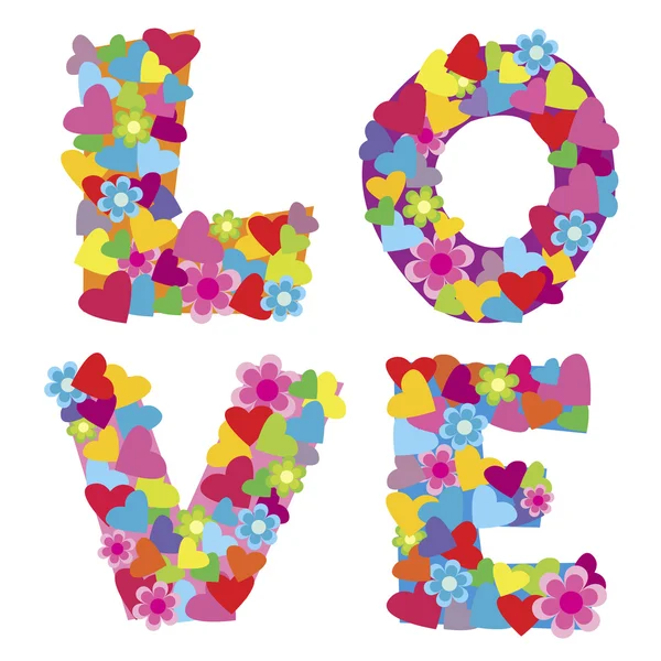 Background with the word Love — Stock Photo, Image