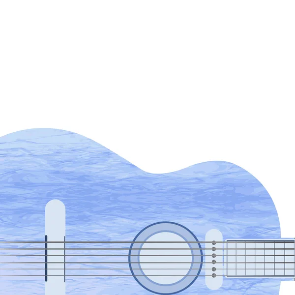 Blue klassieke gitaar — Stockfoto