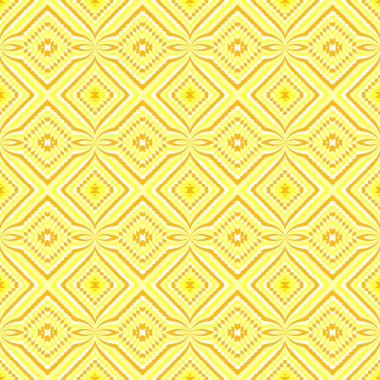 Sarı tonlarında etnik dekoratif motifler