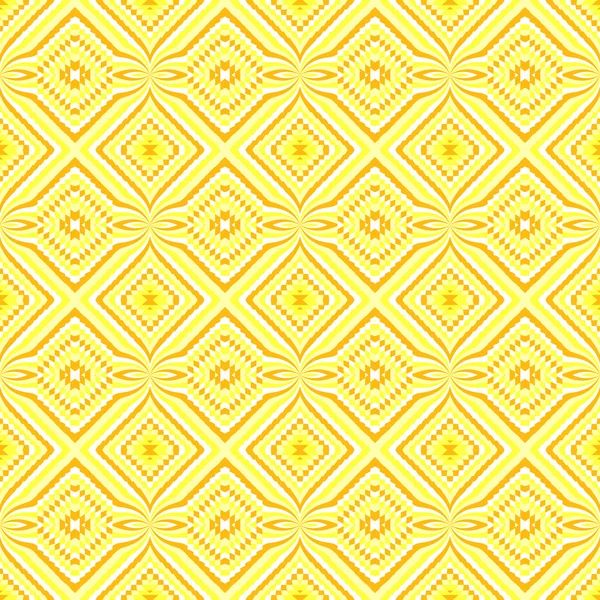 Motivos decorativos étnicos em tons amarelos — Fotografia de Stock