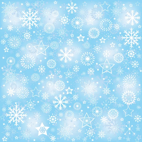 Снежинки, зимний фон — стоковое фото
