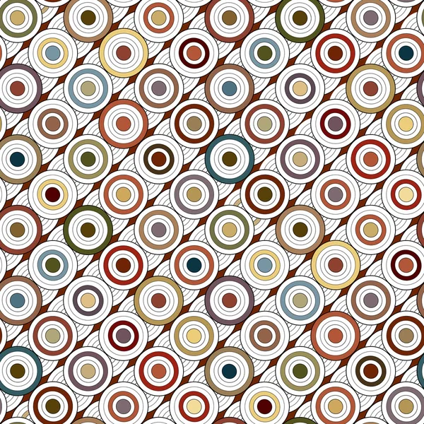 Retro seamless with circles, pattern — Stock Photo, Image
