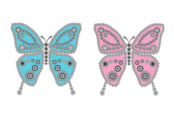 Gekleurde vlinders — Stockfoto