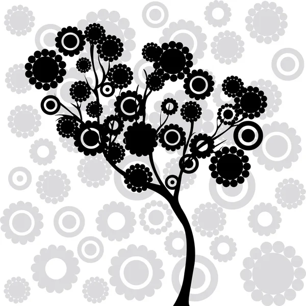 Streszczenie czarne drzewo — Zdjęcie stockowe