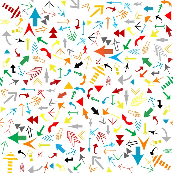 Seamless pattern with colored arrows — Stock Photo, Image
