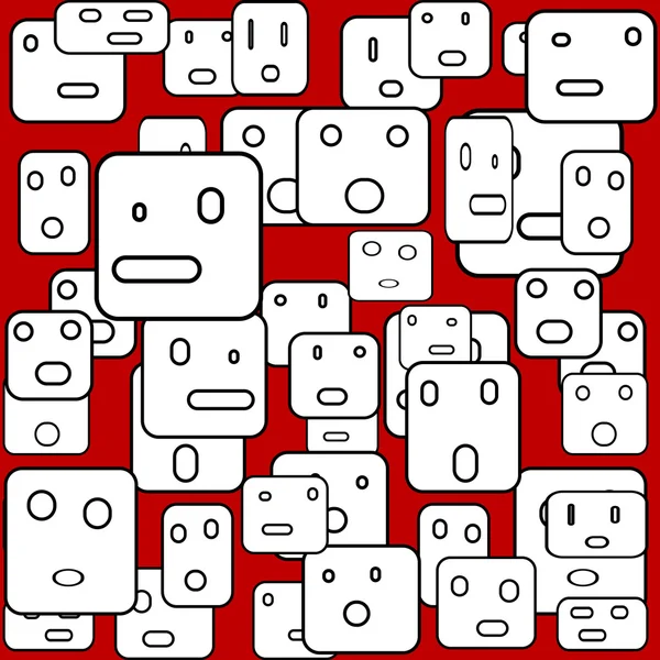 Φόντο με τα τετράγωνα πρόσωπα — Φωτογραφία Αρχείου