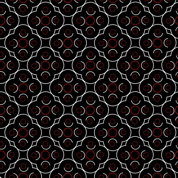 Kırmızı, siyah ve beyaz geometrik şekillerle Retro arka plan — Stok fotoğraf