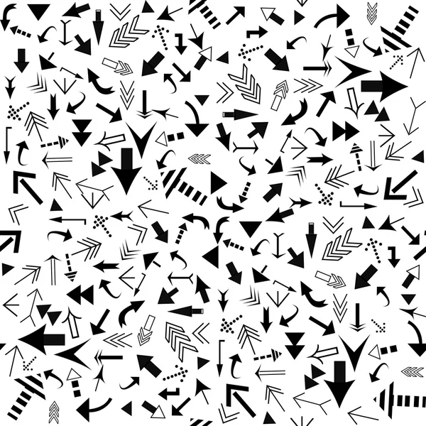 Seamless pattern with black arrows — Stock Photo, Image