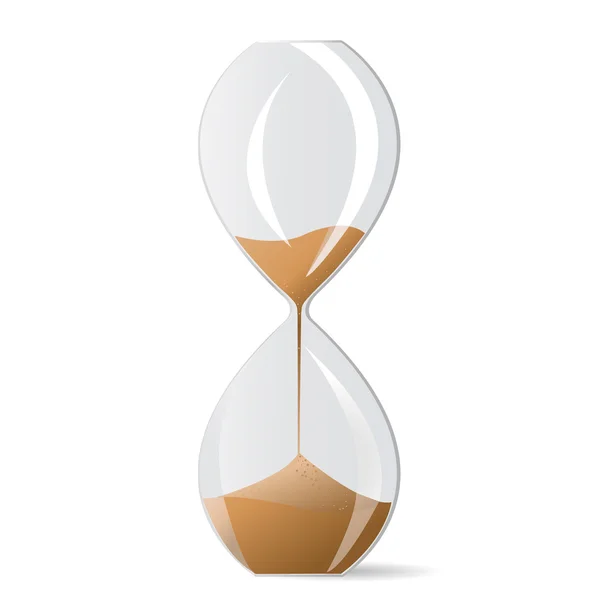Hourglass Isolated White Background Transparencies — Stock Photo, Image