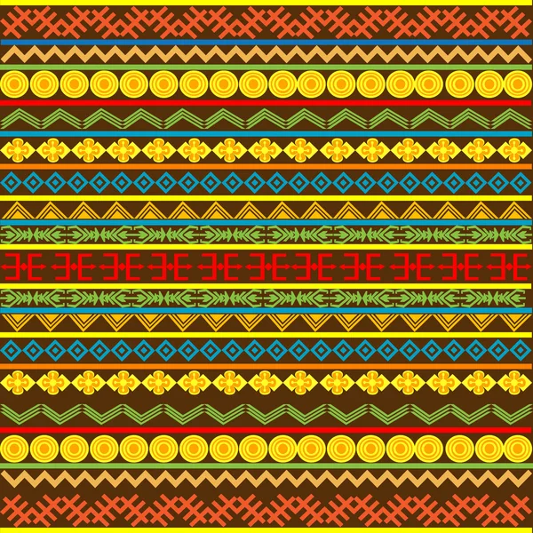 Padrão Étnico Africano Com Motivos Multicoloridos — Fotografia de Stock