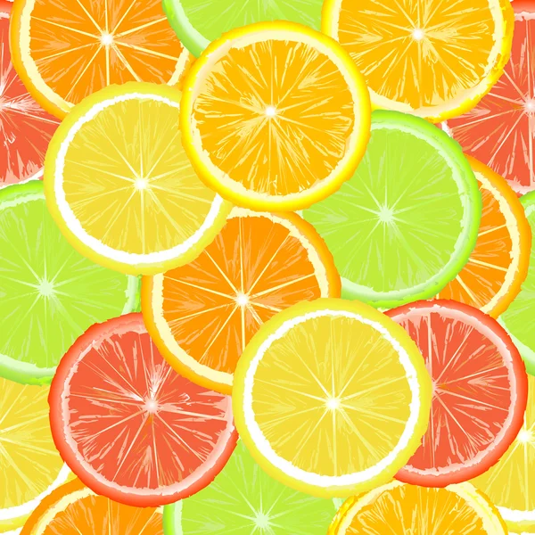 Seamless pattern with citric slices — Stock Photo, Image
