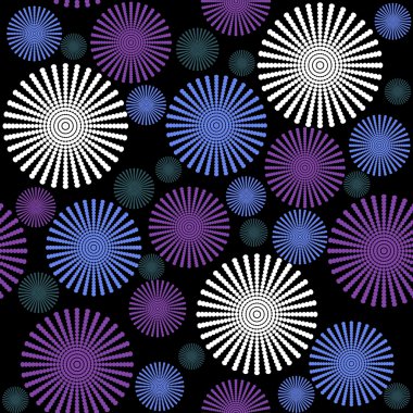 Seamless background pattern with stylized flowers clipart