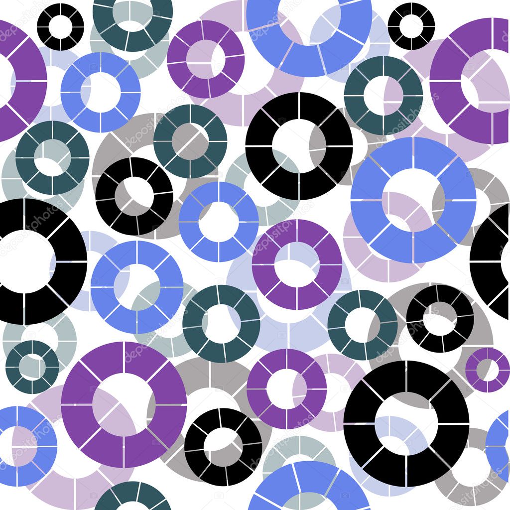 Retro background seamless with circles