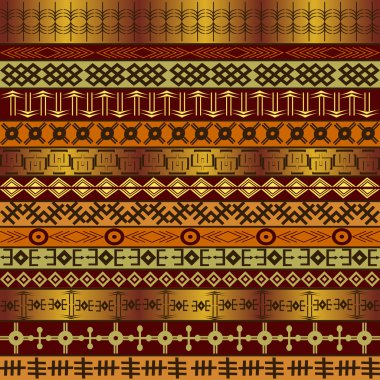 Background with African ethnic motifs clipart