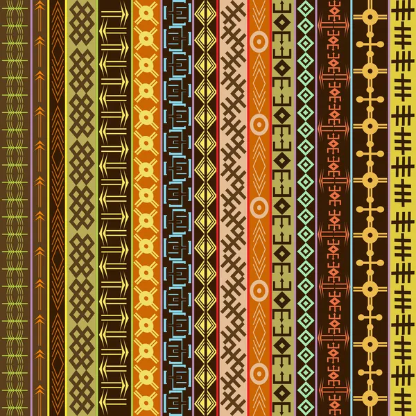 Texture avec des ornements géométriques ethniques, motif africain coloré — Photo