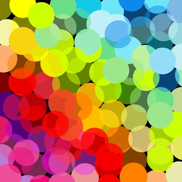 Abstracte regenboog gemaakt van cirkels — Stockfoto