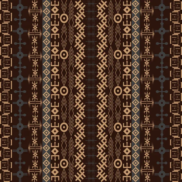 Arrière-plan avec un design africain traditionnel dans des tons marron — Photo