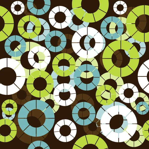Retro seamless mönster med cirklar — Stockfoto