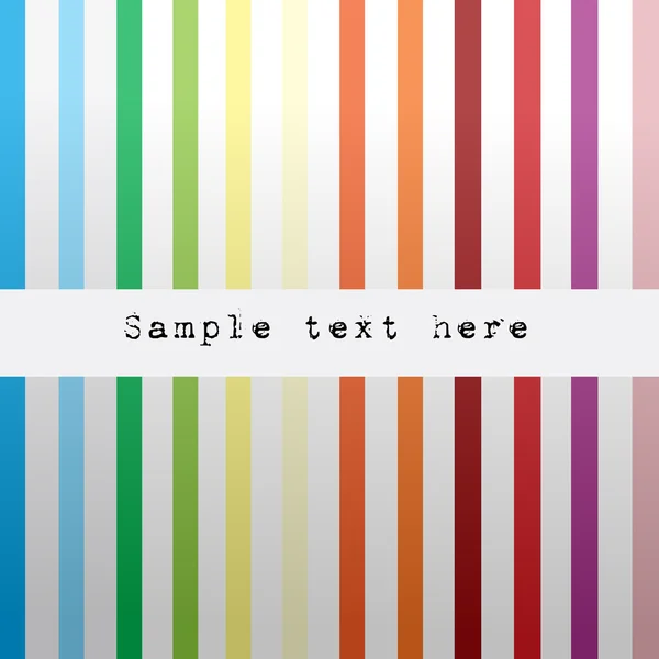 Banner med färgade ränder och plats för text — Stockfoto