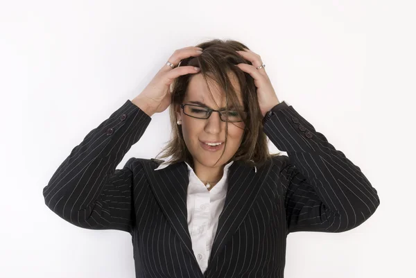 Mujer de negocios estresada . —  Fotos de Stock