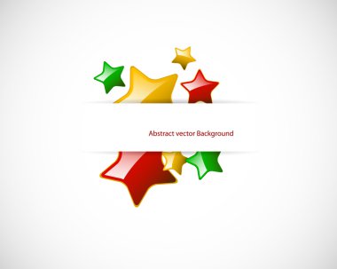 Background withcolored stars clipart