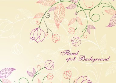 Floral background. eps8 clipart