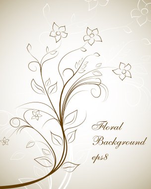 Floral vector background clipart