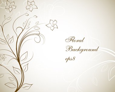 Floral vector background clipart