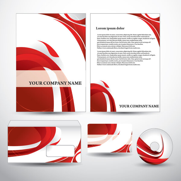 Vector stationery set eps10