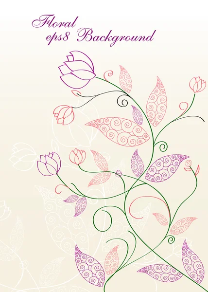 Fond floral. eps8 — Image vectorielle