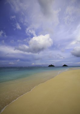 oahu rüzgarlıkısmına alacakaranlıkta