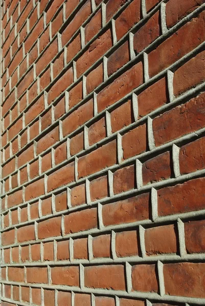 Mur z cegły adged — Zdjęcie stockowe