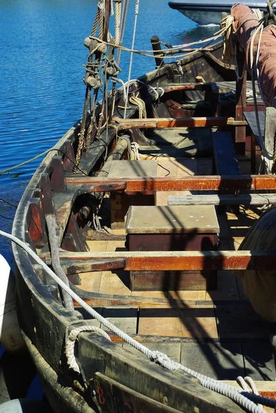 Ancient wooden sailboat — Stock Photo, Image